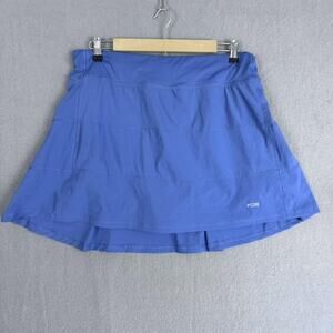Fit2Run Skort Womens XL Blue Athletic Running Tennis Built-In Shorts Zip Pocket
